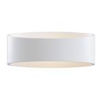 Trame LED wall light, oval shape in white