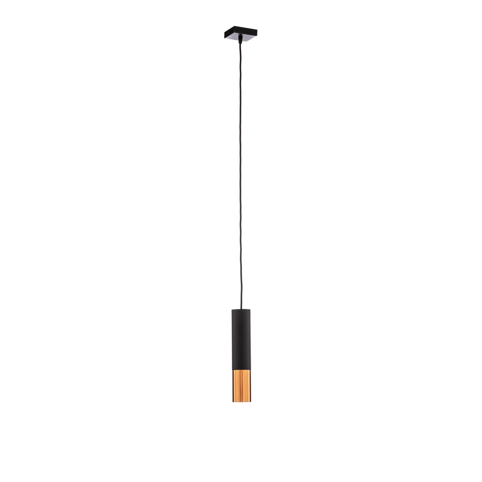Euluna Thalassa hanglamp 1-lamp GU10 zwart/koper