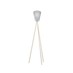 Oslo Wood Stojací Lampa Beige/Light Blue - Northern