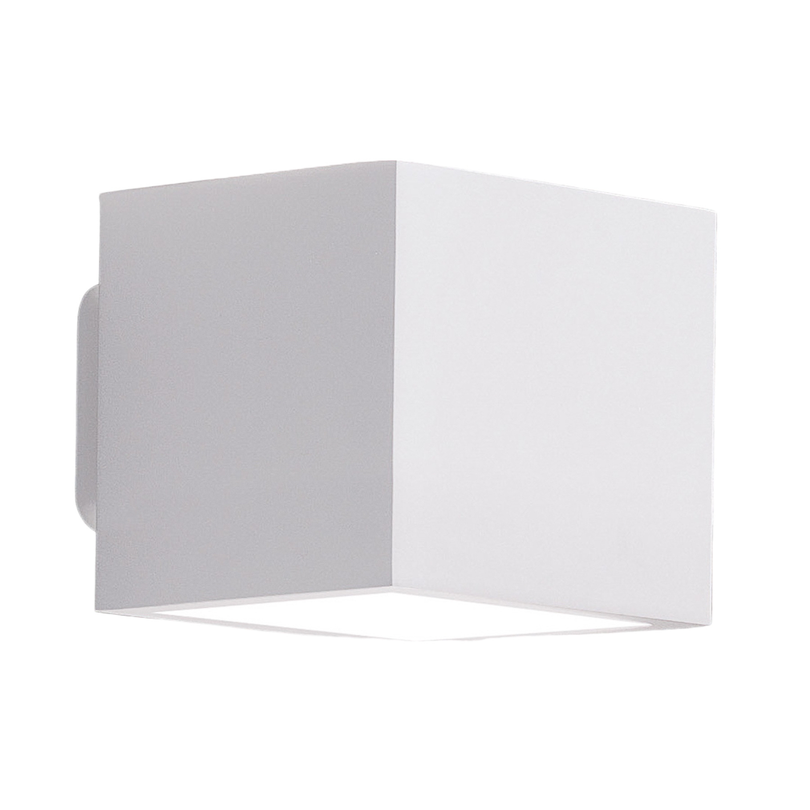 ICONE Cubò LED стенна лампа, 10 W, бяла