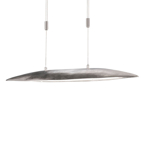 LED-Hängeleuchte Colmar, Länge 98 cm, nickel