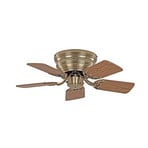 Classic Flat III Deckenventilator messing Ø75cm Holz CasaFan