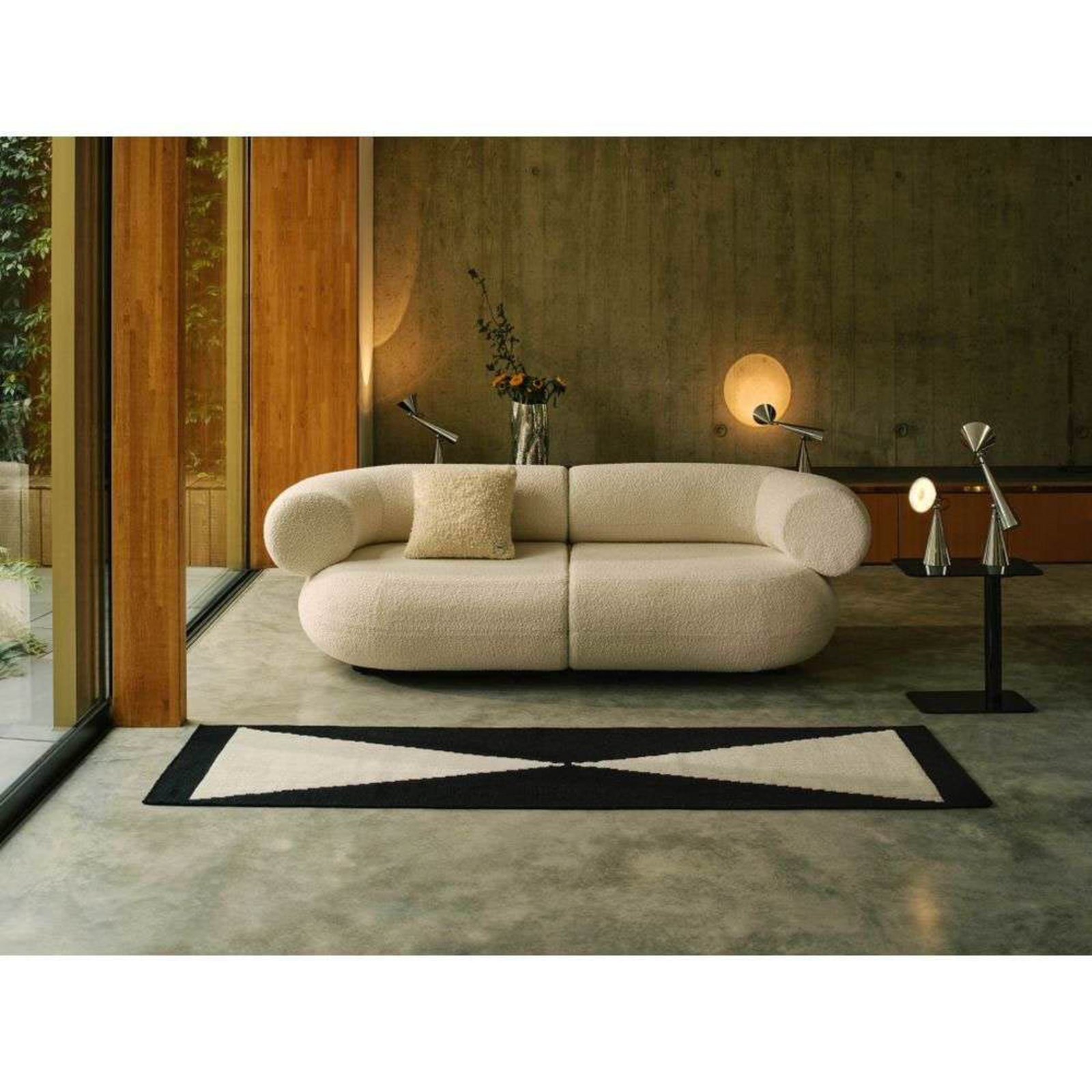 Wedge Teppich 70x250 Black - Tom Dixon