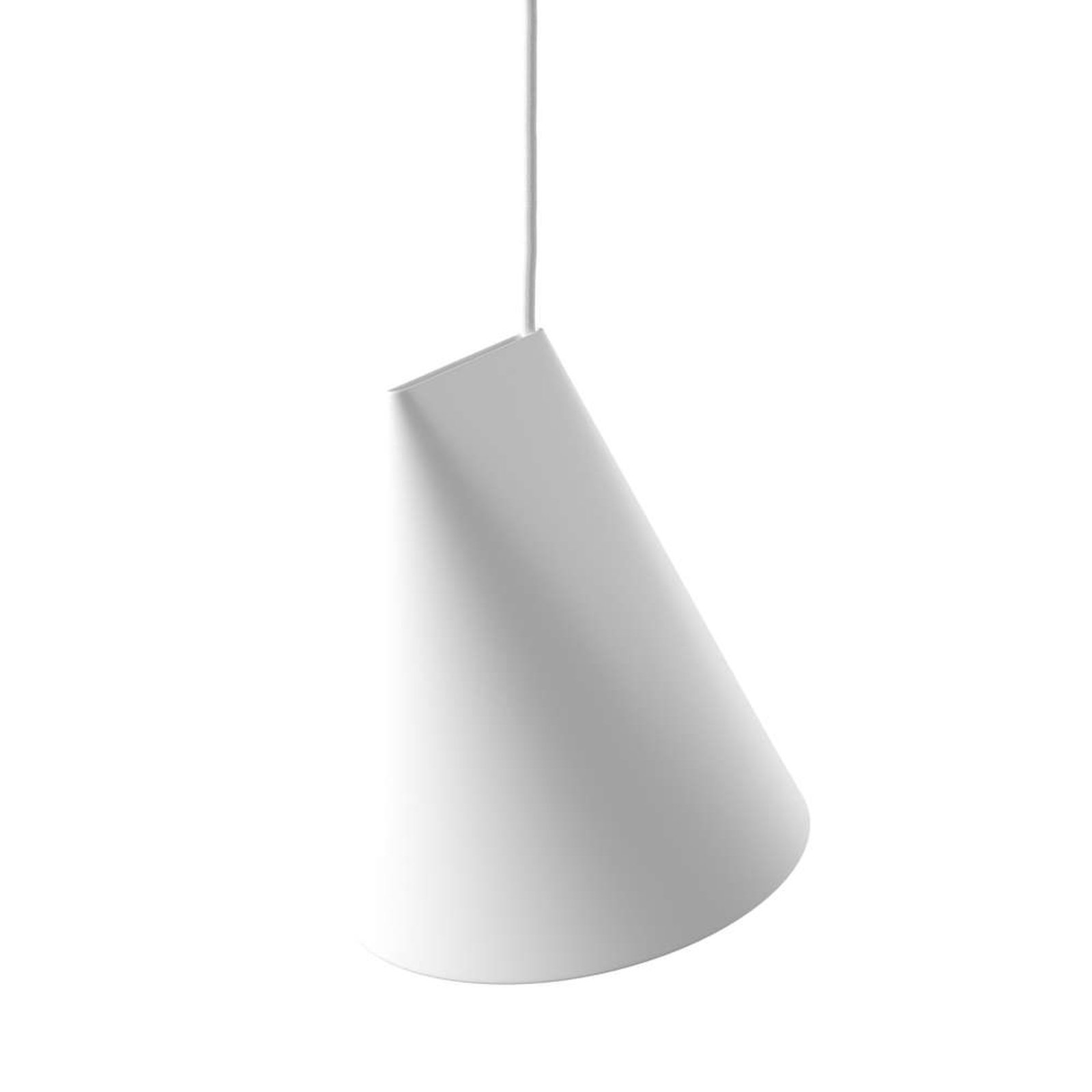 Ceramic Wide Pendant White - Moebe