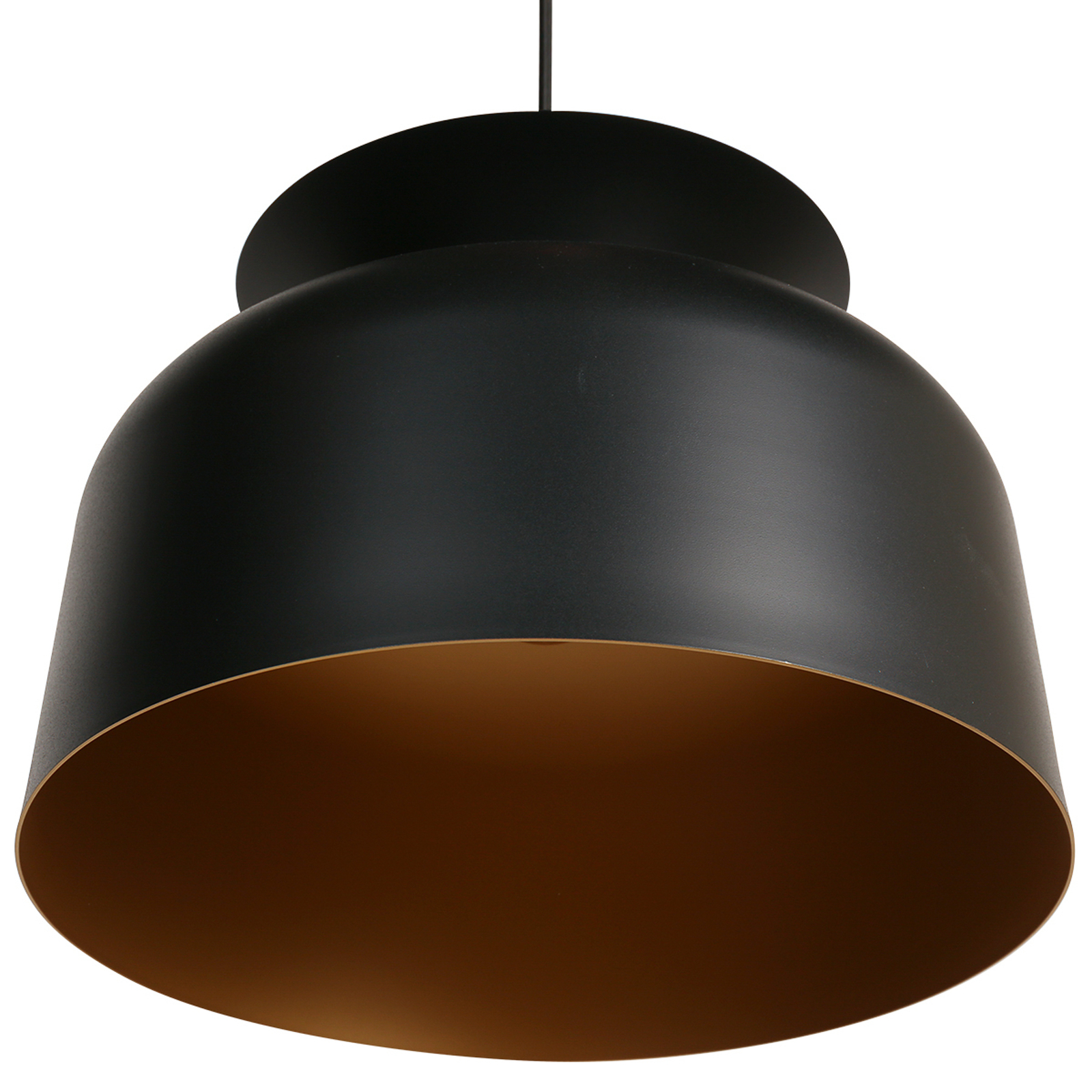 Skandina 3684ZW pendant light, black, metal, Ø 35 cm