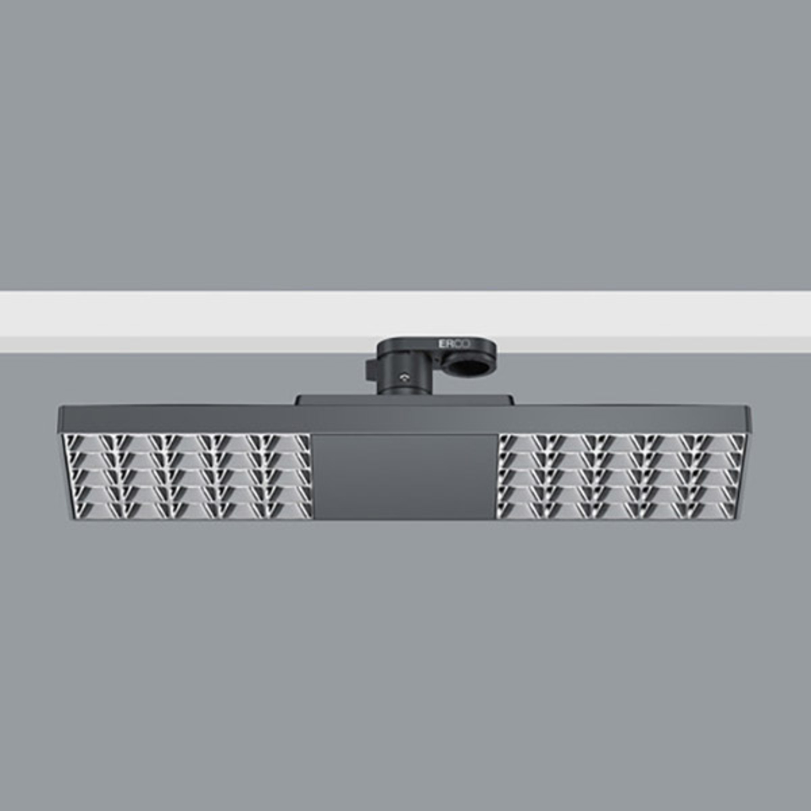 ERCO Jilly 230V Bluetooth 15W extra wide, silver louvre