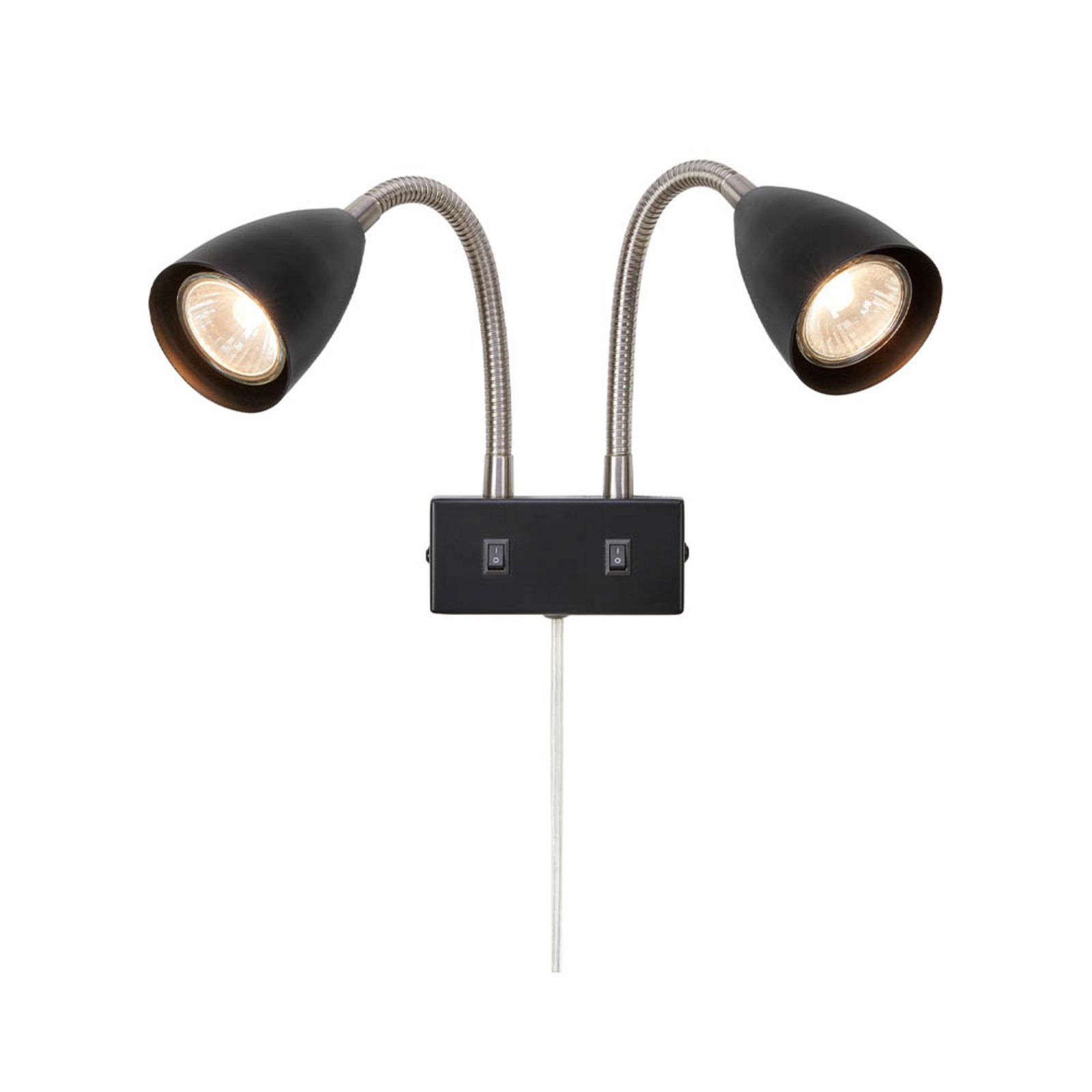 Ciro 2 Wandleuchte Black/Steel  - Markslöjd