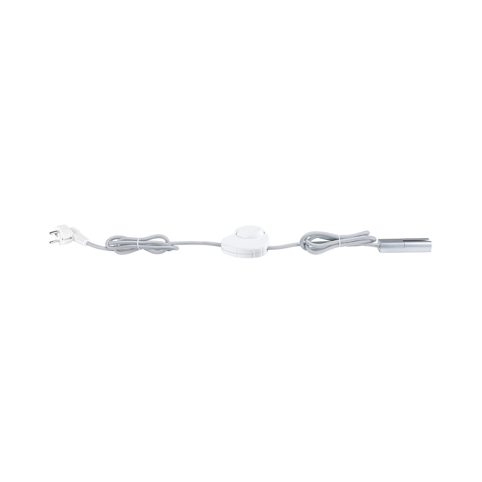 Paulmann URail alimentatore cavo/interruttore, cromo opaco, 2,4 m