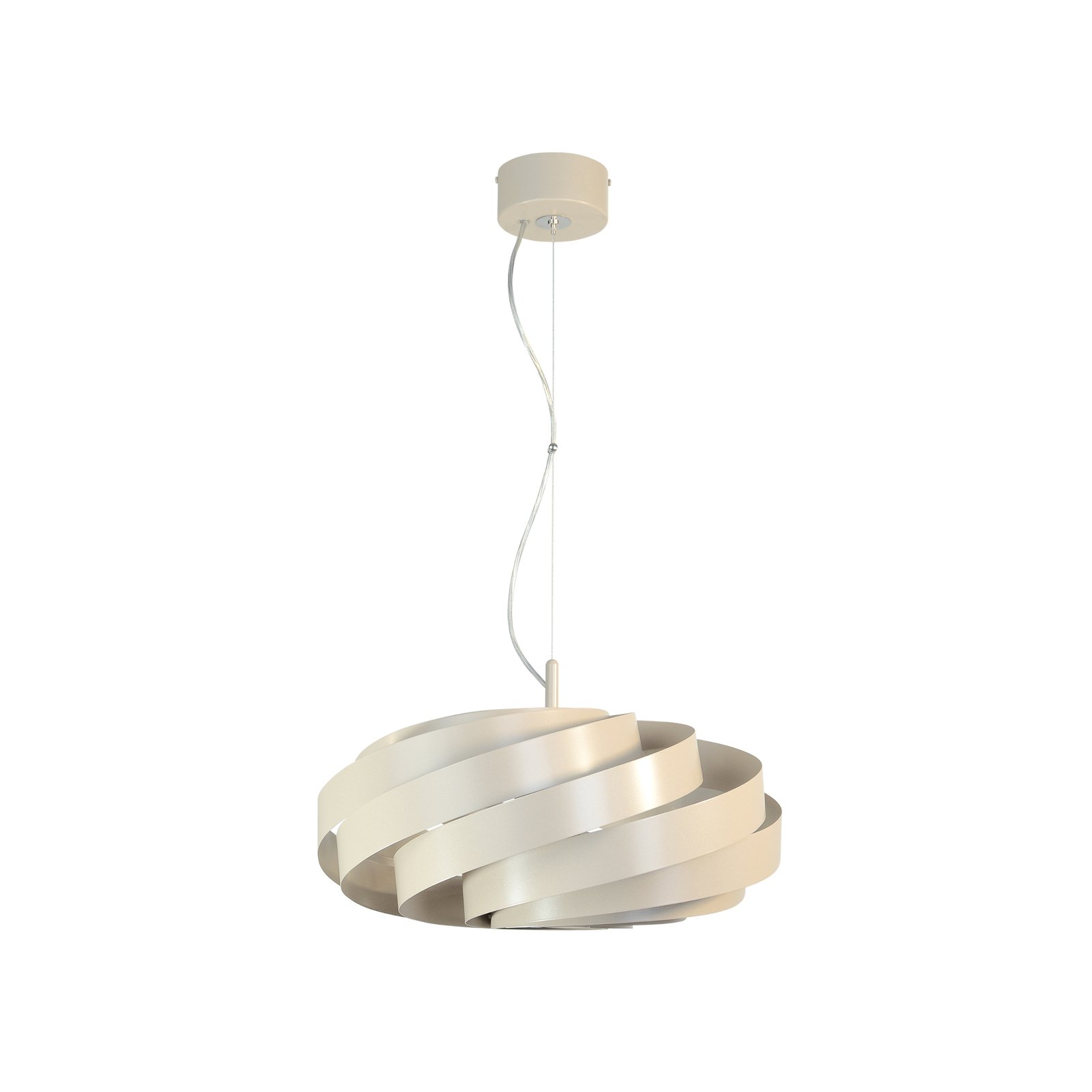"Vento" pakabinamas šviestuvas, smėlio spalvos, Ø 50 cm