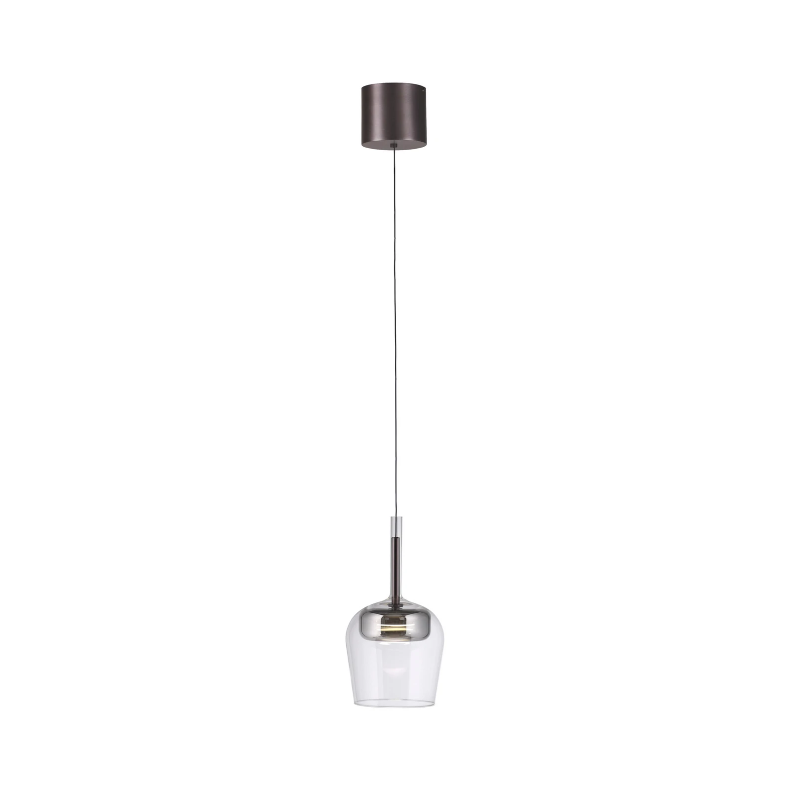 Paul Neuhaus Smart LED piekaramā lampa Q-Kon sudraba krāsā Ø 21 cm