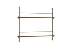 Magazine Shelving Smoked Oak/Warm Grey - Moebe