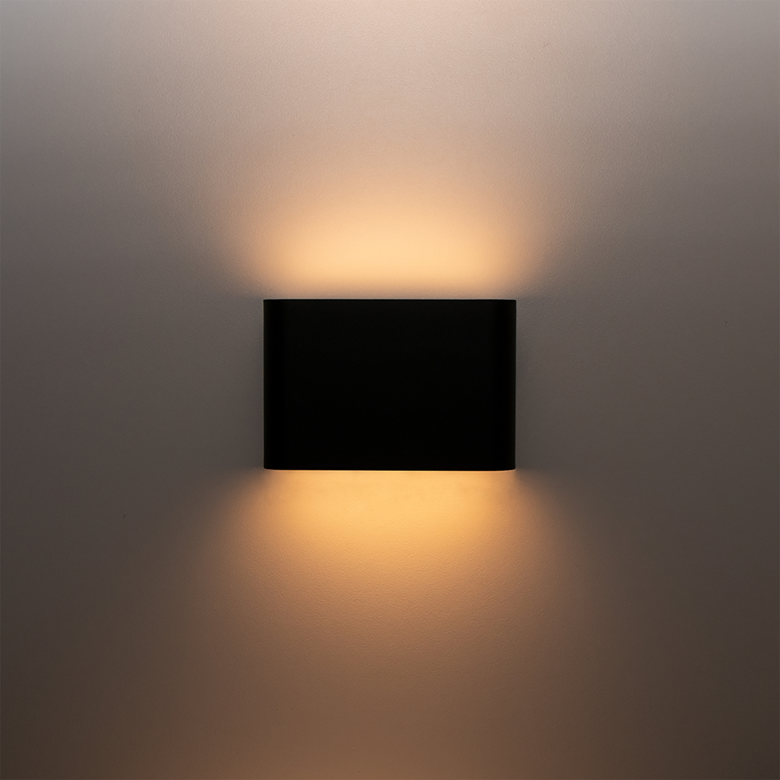DOTLUX FLASK LED φωτιστικό τοίχου εξωτερικού χώρου, μαύρο, 13.5cm