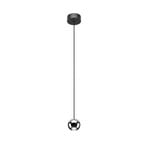 BRUMBERG LED-pendel Ball, aluminium, sort/krom