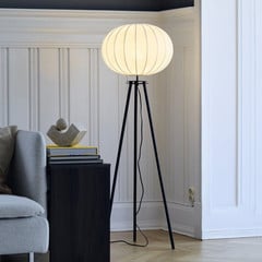 PR Home Stojací lampa Base, černá, výška 125 cm, textilní provedení