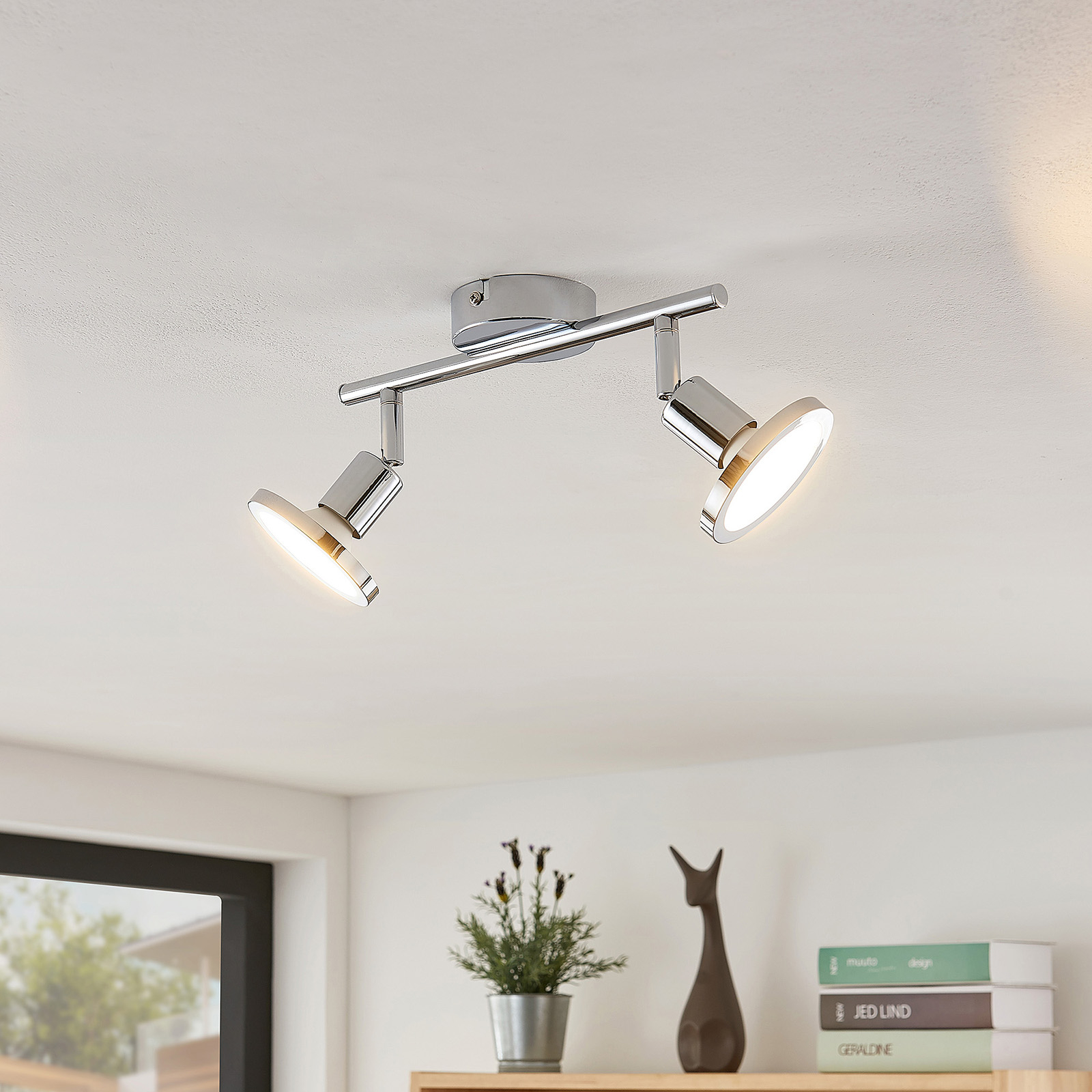 Lindby Ayden LED plafondspot, 2-lamps