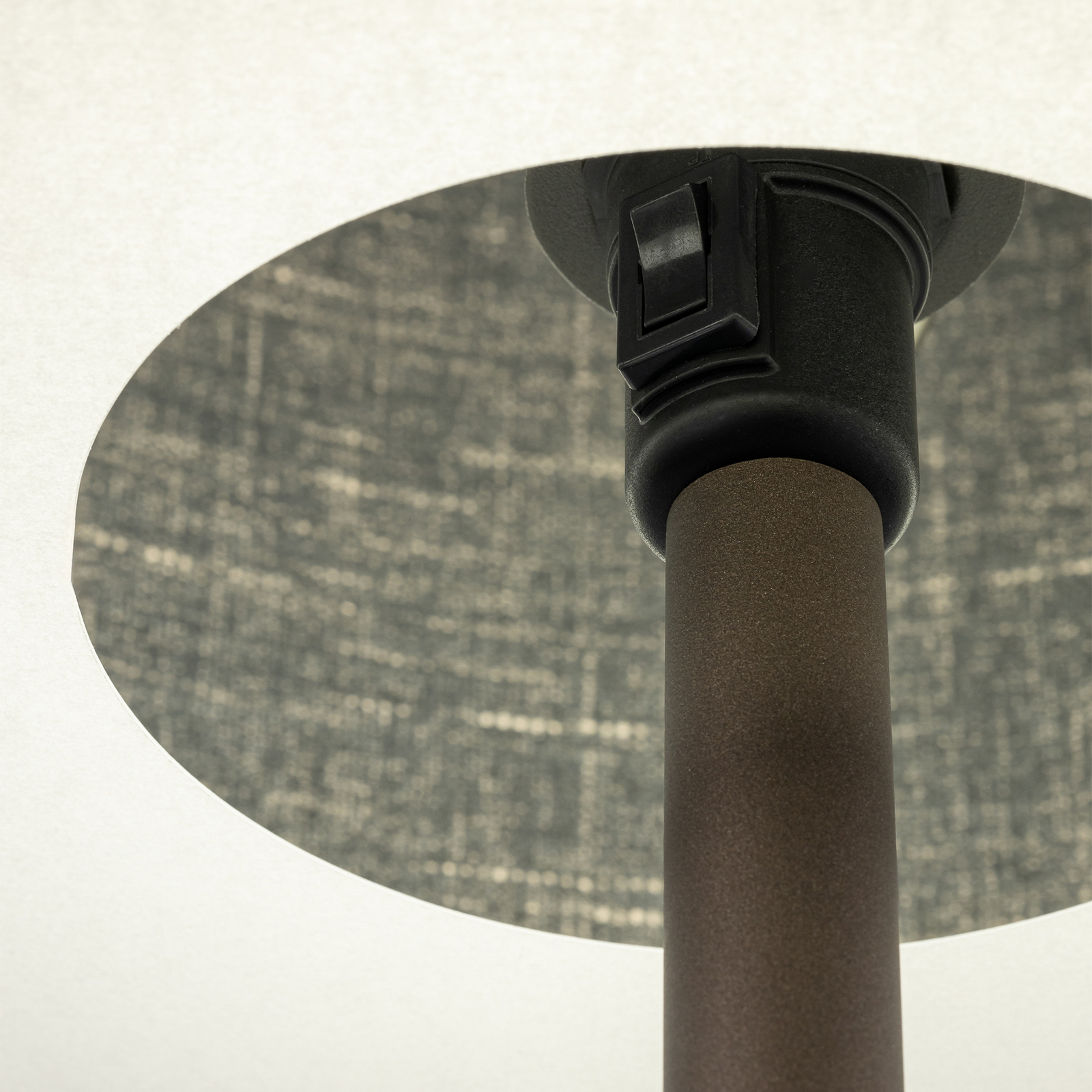 Amarela floor lamp, black melange, textile, E27