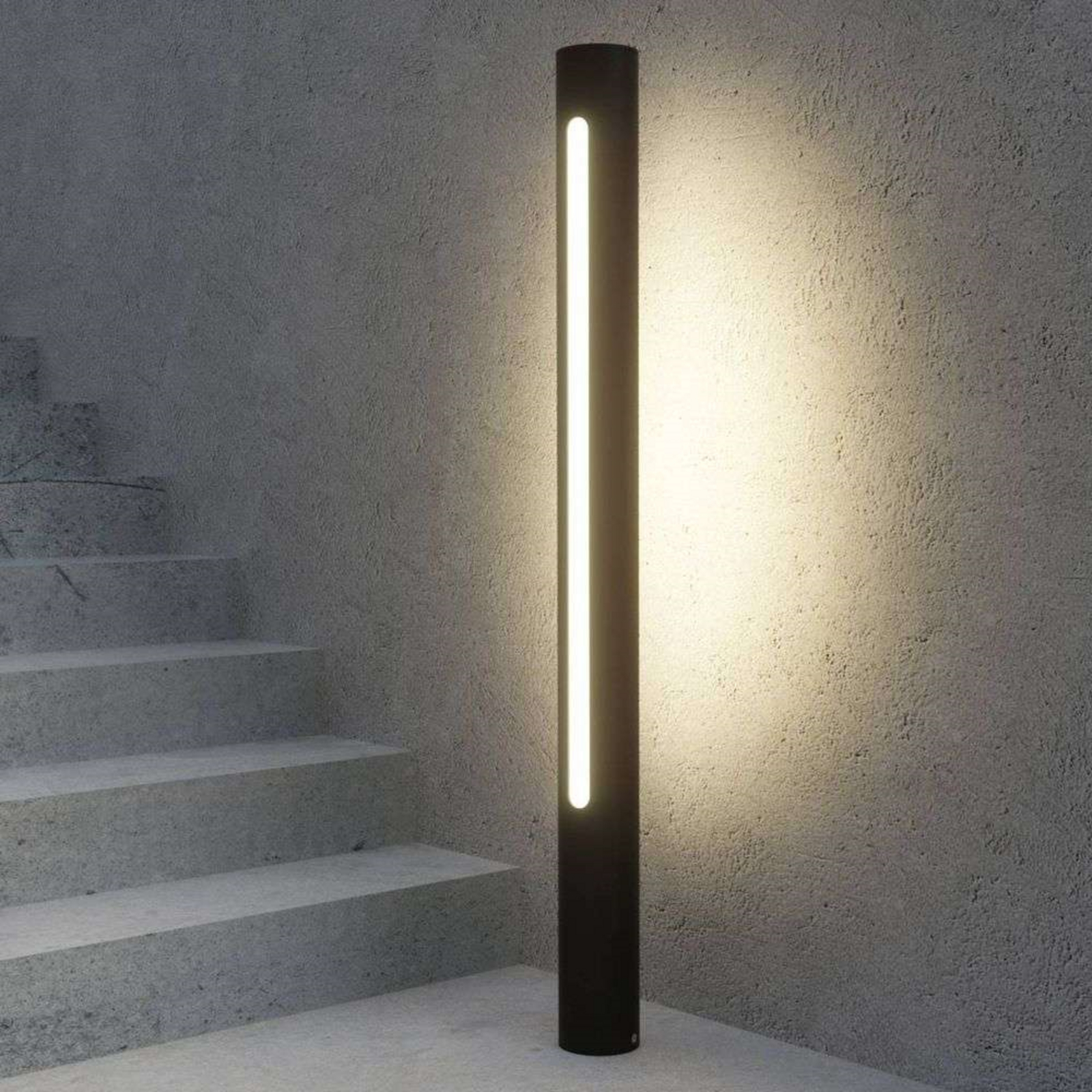 Tomas Buiten Tuinlamp H75 Dark Grey/White - Lucande