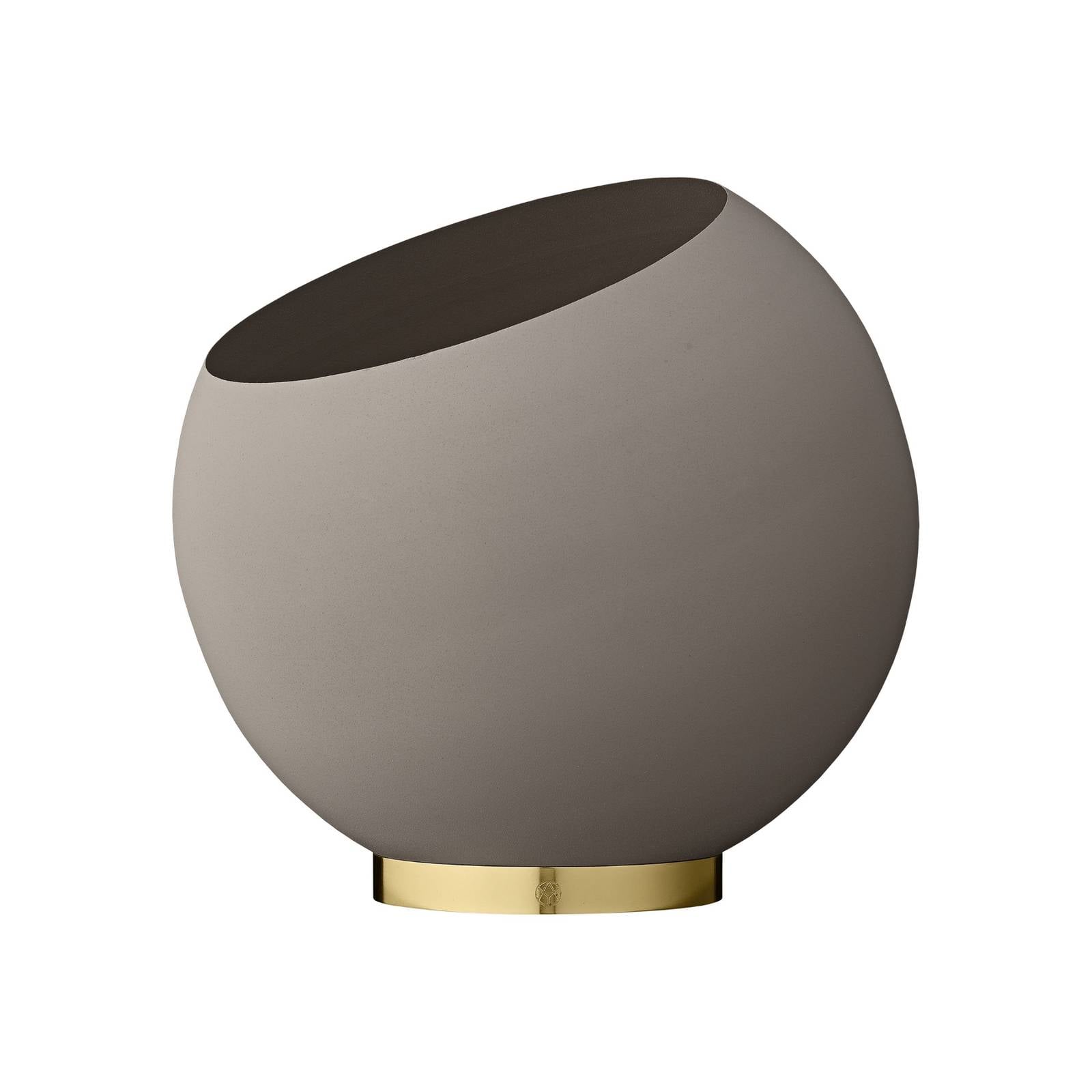 Globe Blumentopf Ø 37cm - taupe H 323cm x Ø 37cm für Innen- und Außenbereich geeignet