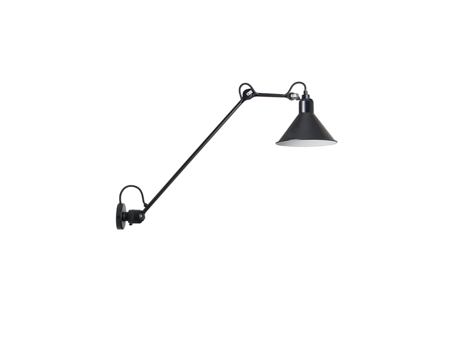 304L60 Aplică de Perete Black - Lampe Gras