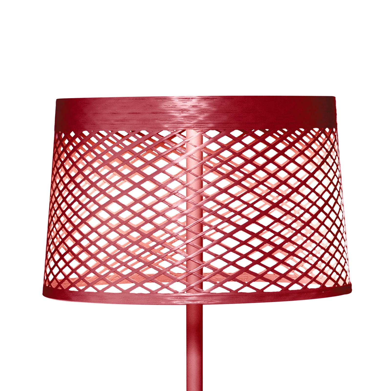 Stojacia lampa Foscarini Twiggy Grid lettura, karmínovo červená