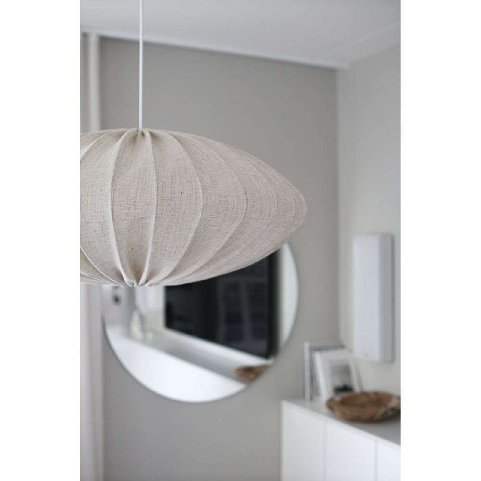 Ellipse 80 Abajur Linen Natural - Watt & Veke