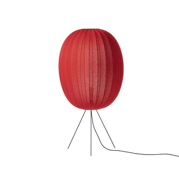 Knit-Wit 65 High Oval Gulvlampe Medium Maple Red - Made By Hand