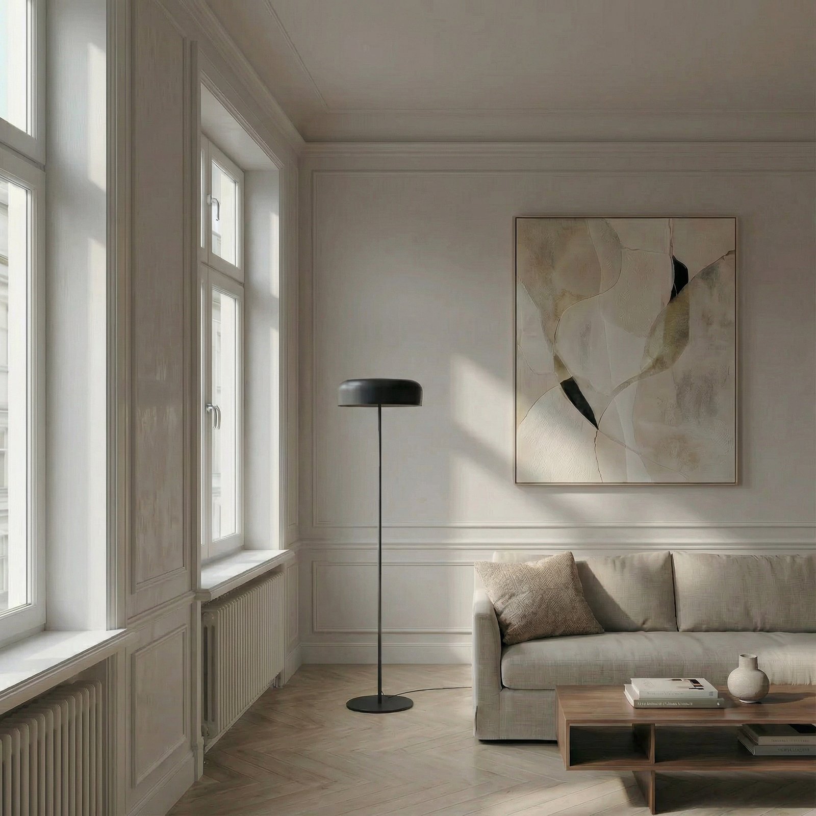 Edion Golvlampa Svart - Lindby