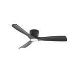 Lucande Smart LED-Deckenventilator Moneno, schwarz, DC, Tuya