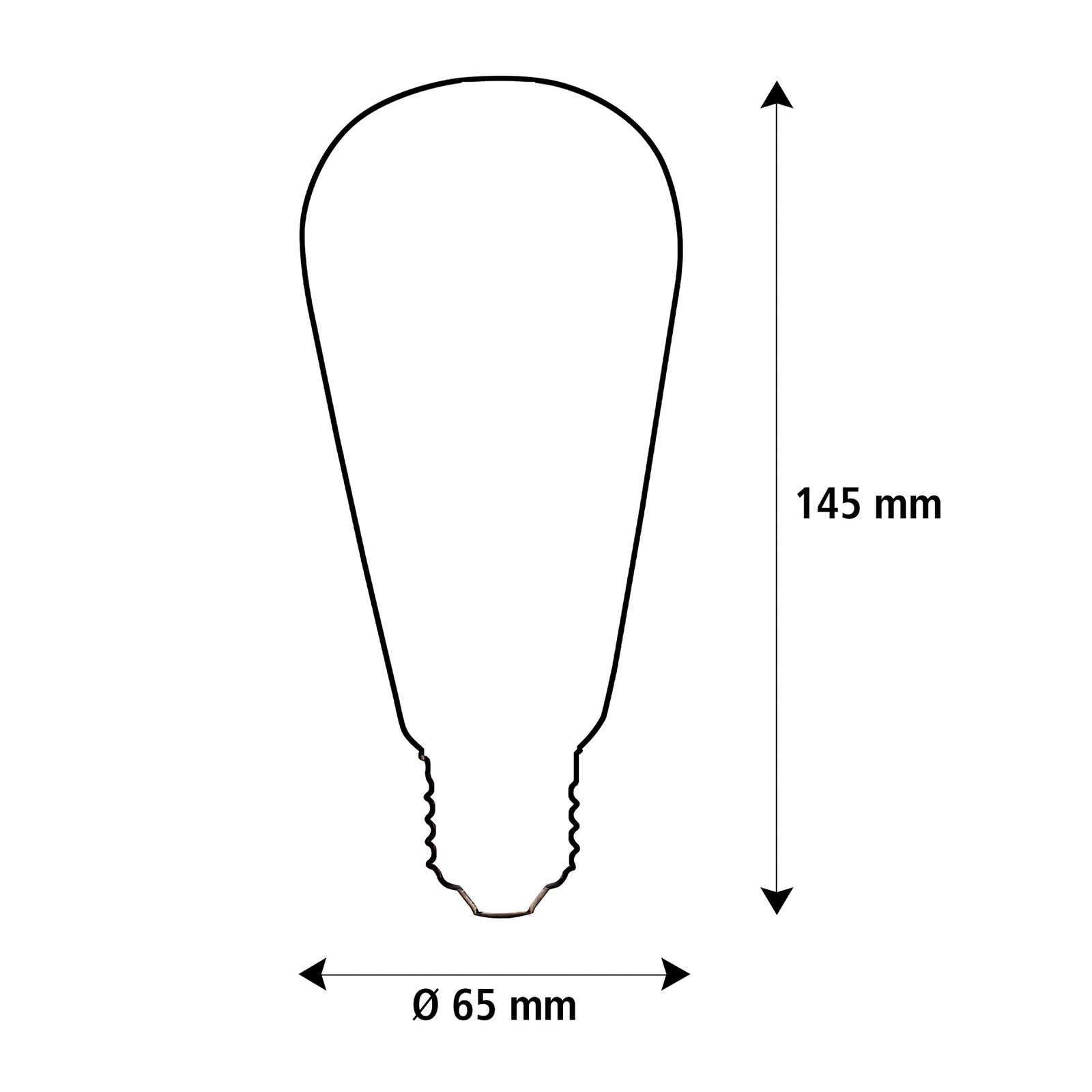 Segula LED Fire Flame Line E27 1W Rustika caurspīdīga 1800K piekaramā
