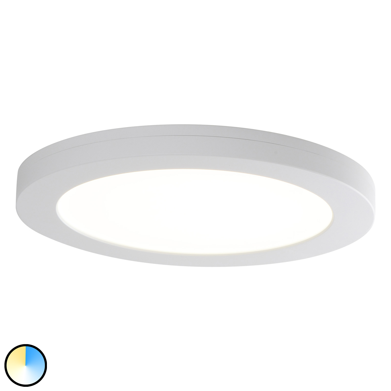 Näve Bonus LED recessed light diameter 22.5 cm, for Living / Dining Room, plastic, 18 W, energy efficiency: A+, H: 1.9 cm