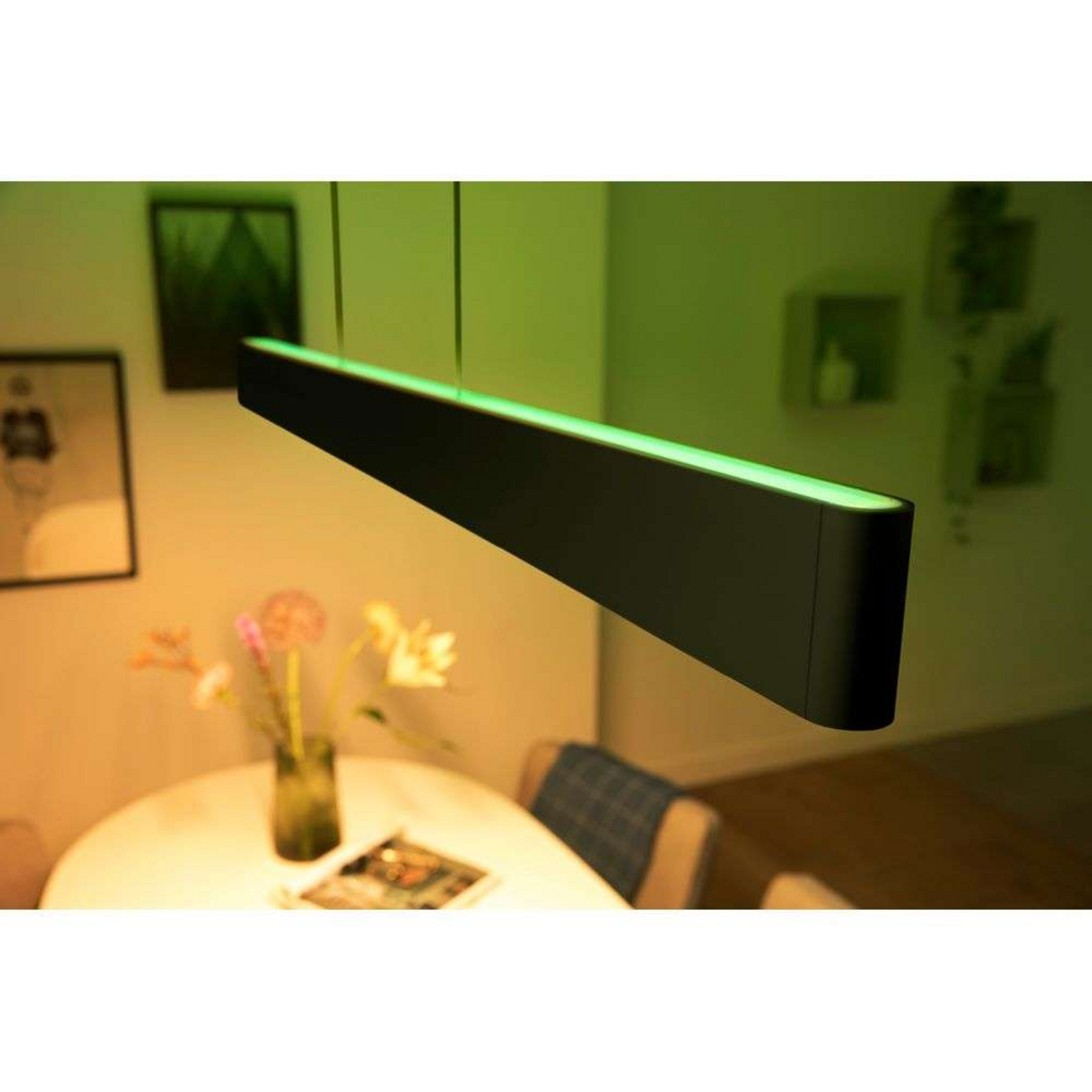 Ensis Hue Lustră Pendul White&Color Amb. Black - Philips Hue