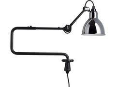 303 Wandleuchte Chrom - Lampe Gras