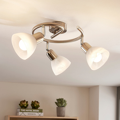 Lindby Paulina plafonnier rond, à 3 lampes