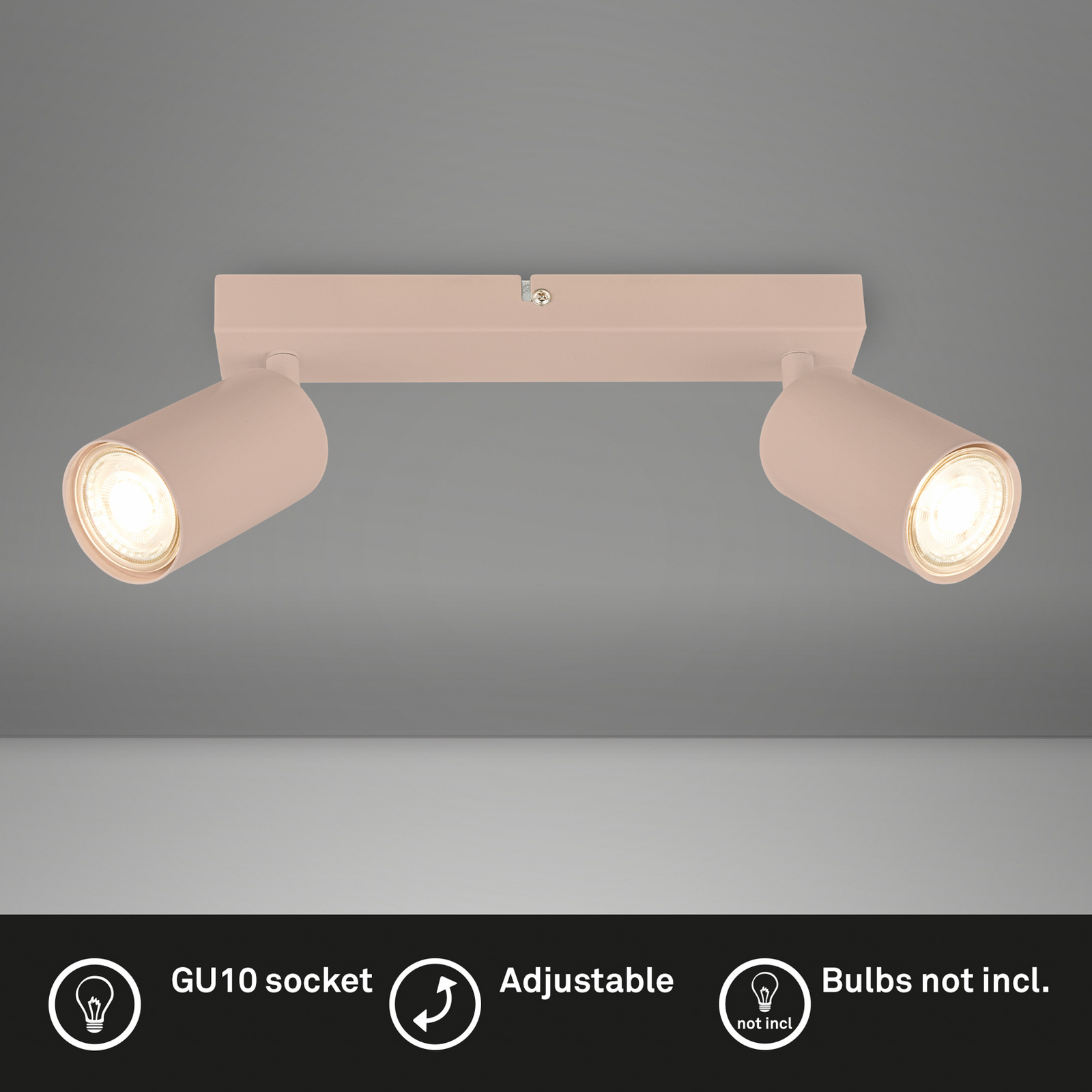 Downlight Tip, beige, 2 luces, metal, GU10, orientable Downlight Tip, beige, 2 luces, metal, GU10, orientable