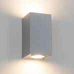 Kvadratna metalna zidna svjetiljka Kabir, grlo GU10