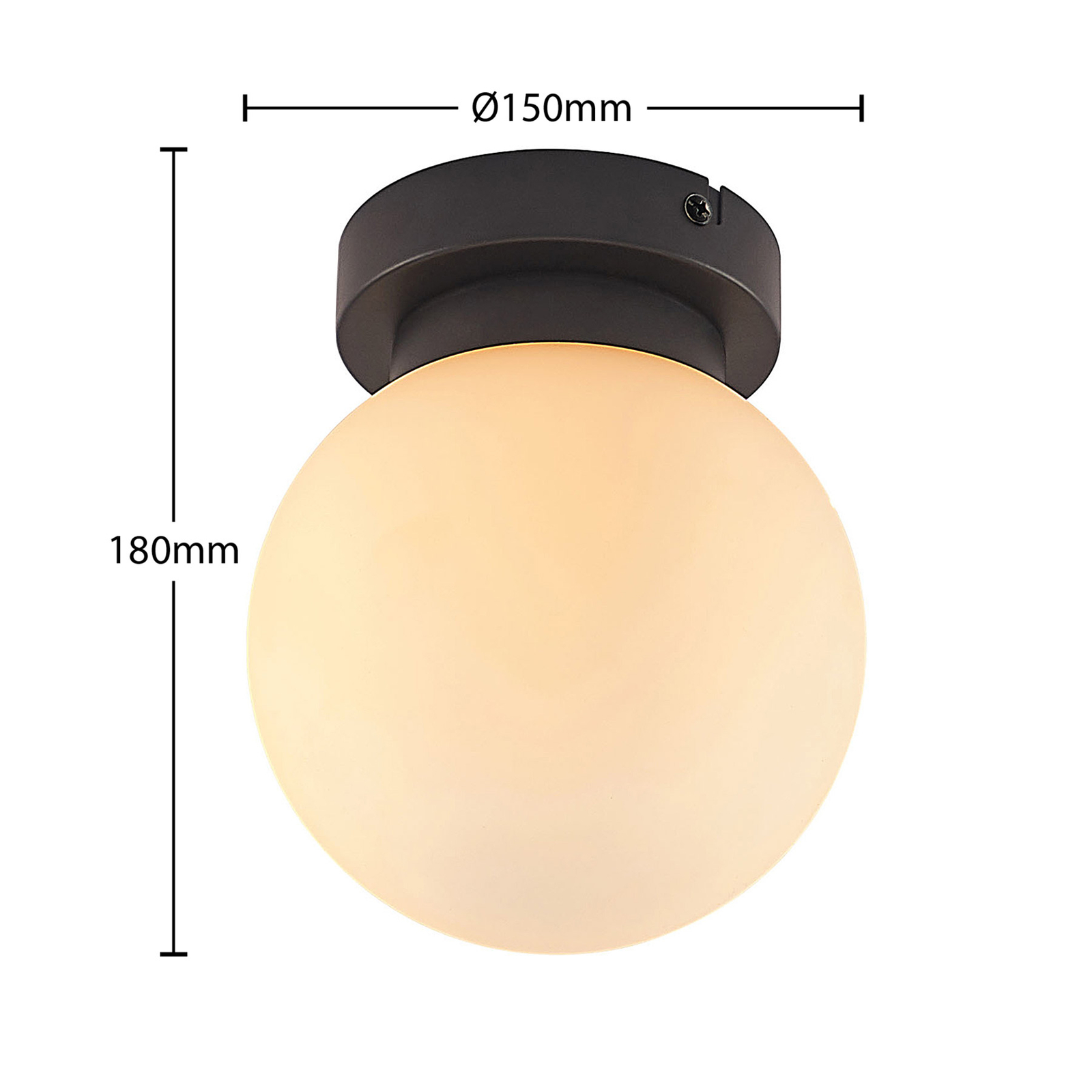 Tavino Ceiling Lamp Black - Lindby