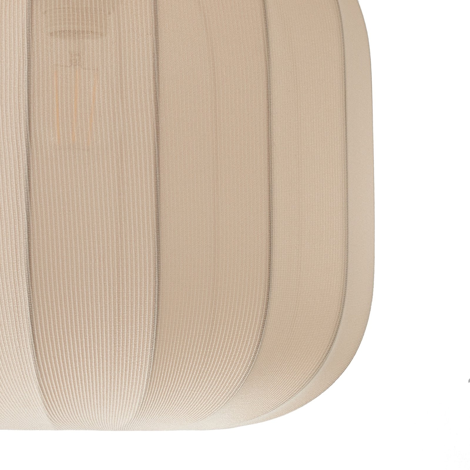 Lindby plafonnier Helin, beige, tissu, Ø 35 cm