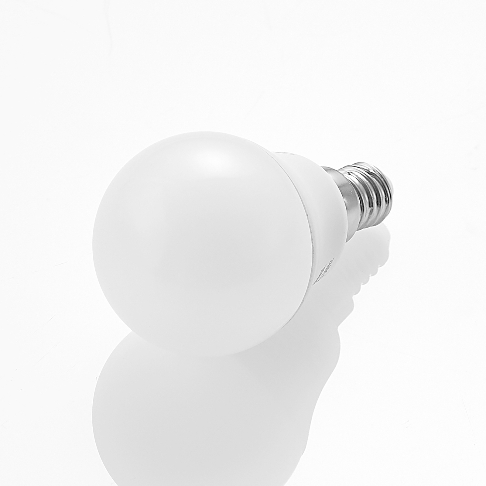 Lindby LED lampadina a goccia E14 G45 4,9W 3.000K opale