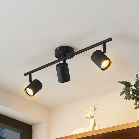 ELC Binola LED-Strahler in Schwarz, dreiflammig