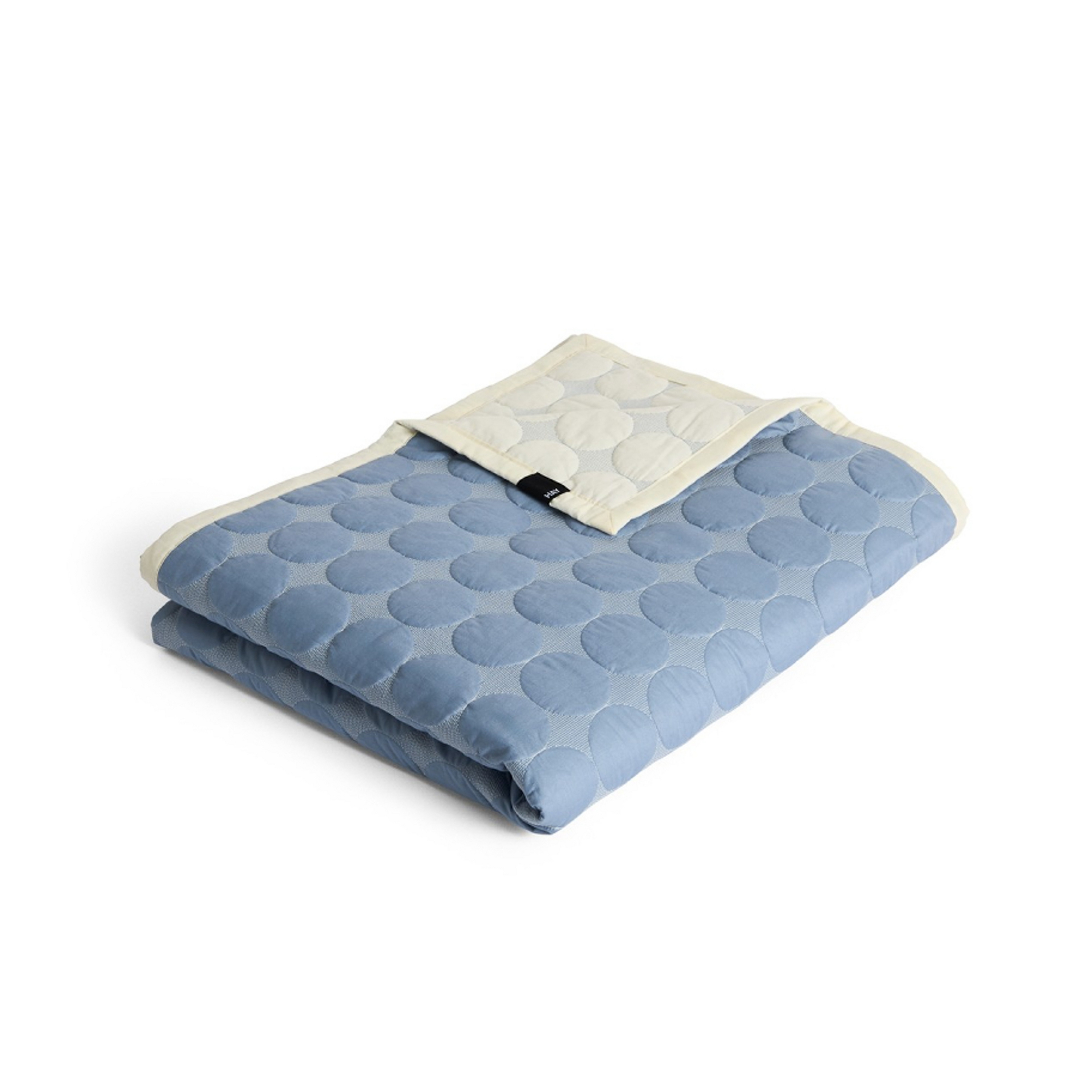Couverture Mega Dot, bleue, 245 cm x 195 cm, coton - HAY