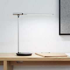 LED-pöytävalaisin MAULrubia, hopeanvärinen, himmennettävä, CCT