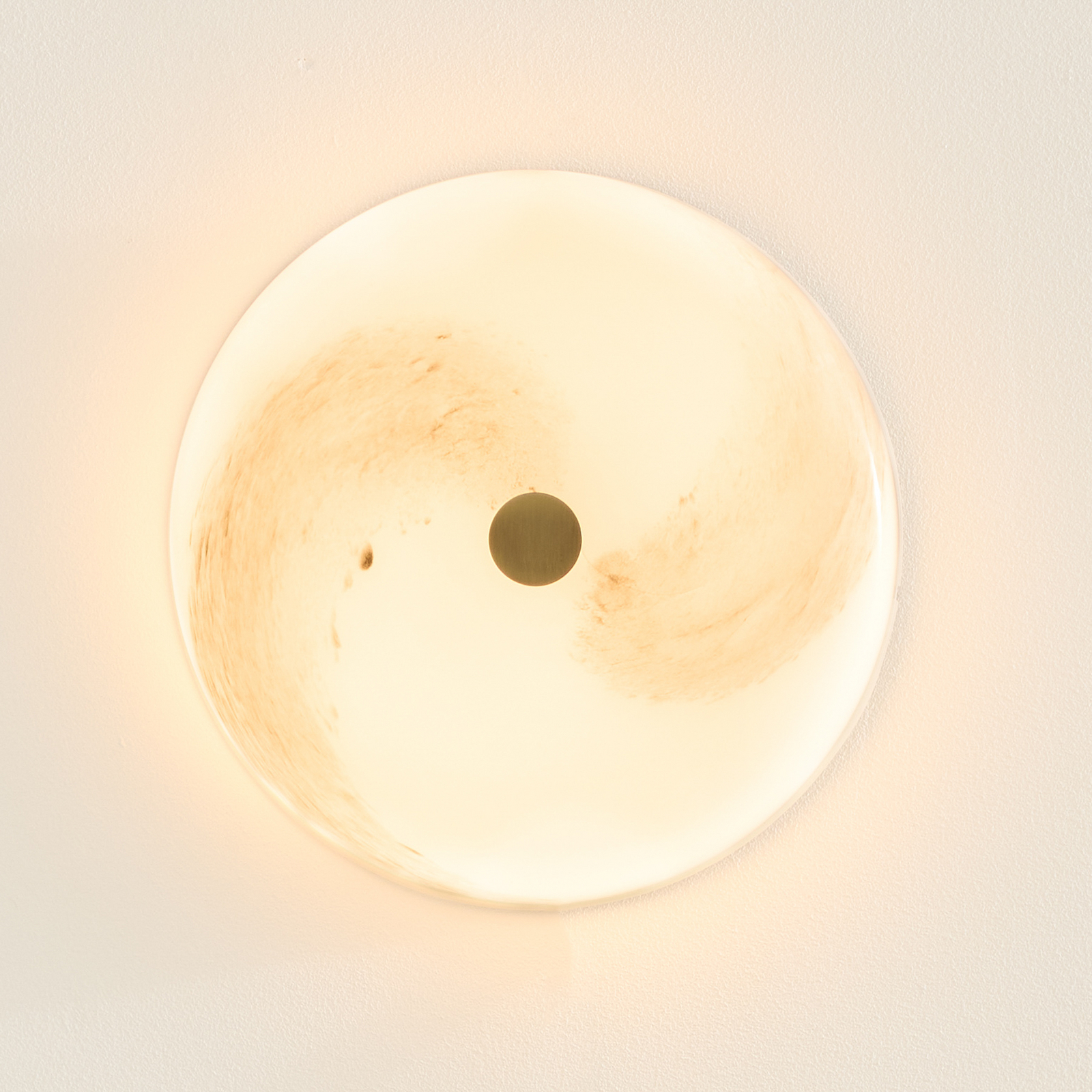 STOCKHOLM LED ceiling lamp, marble grey glass, 31cm – Halo Design STOCKHOLM LED ceiling lamp, marble grey glass, 31cm – Halo Design