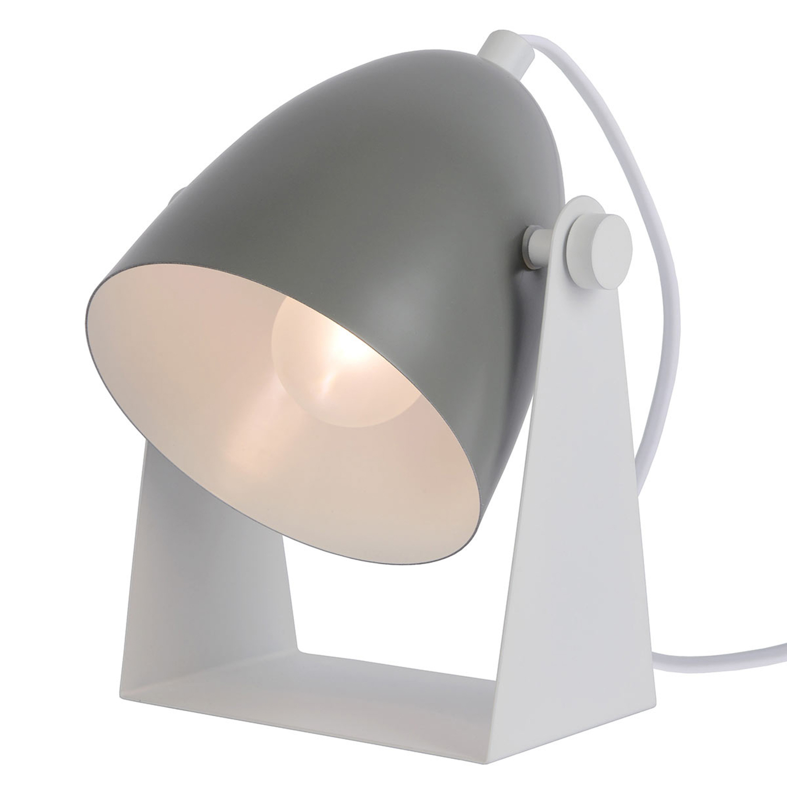Chago metal table lamp, grey