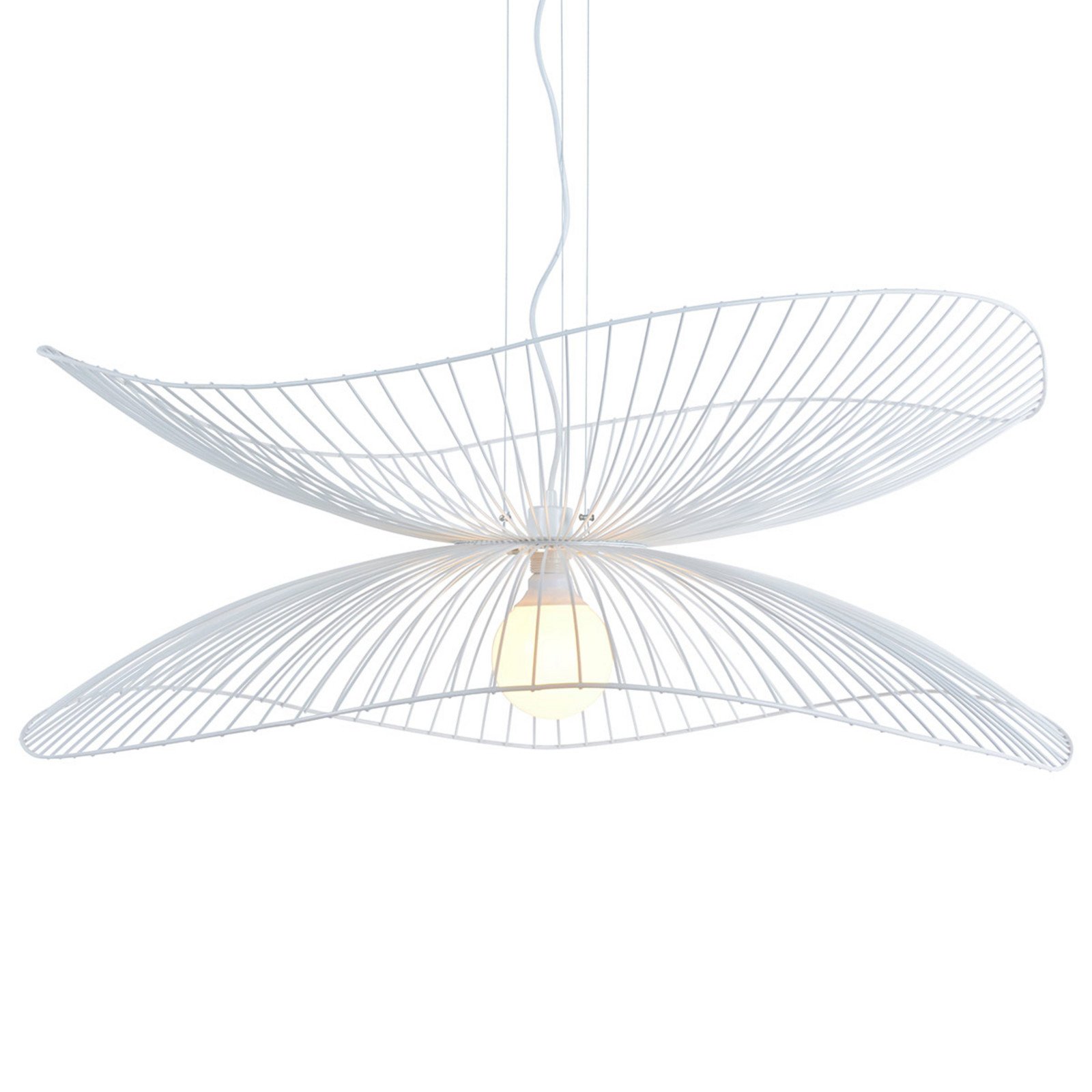 Forestier Libellule L lampă pendul 100 cm alb - Camera de zi / sufragerie - design - Metal