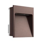 My Way Outdoor Built-in Wall Lamp 110X100 4000K Deep Brown - Flos