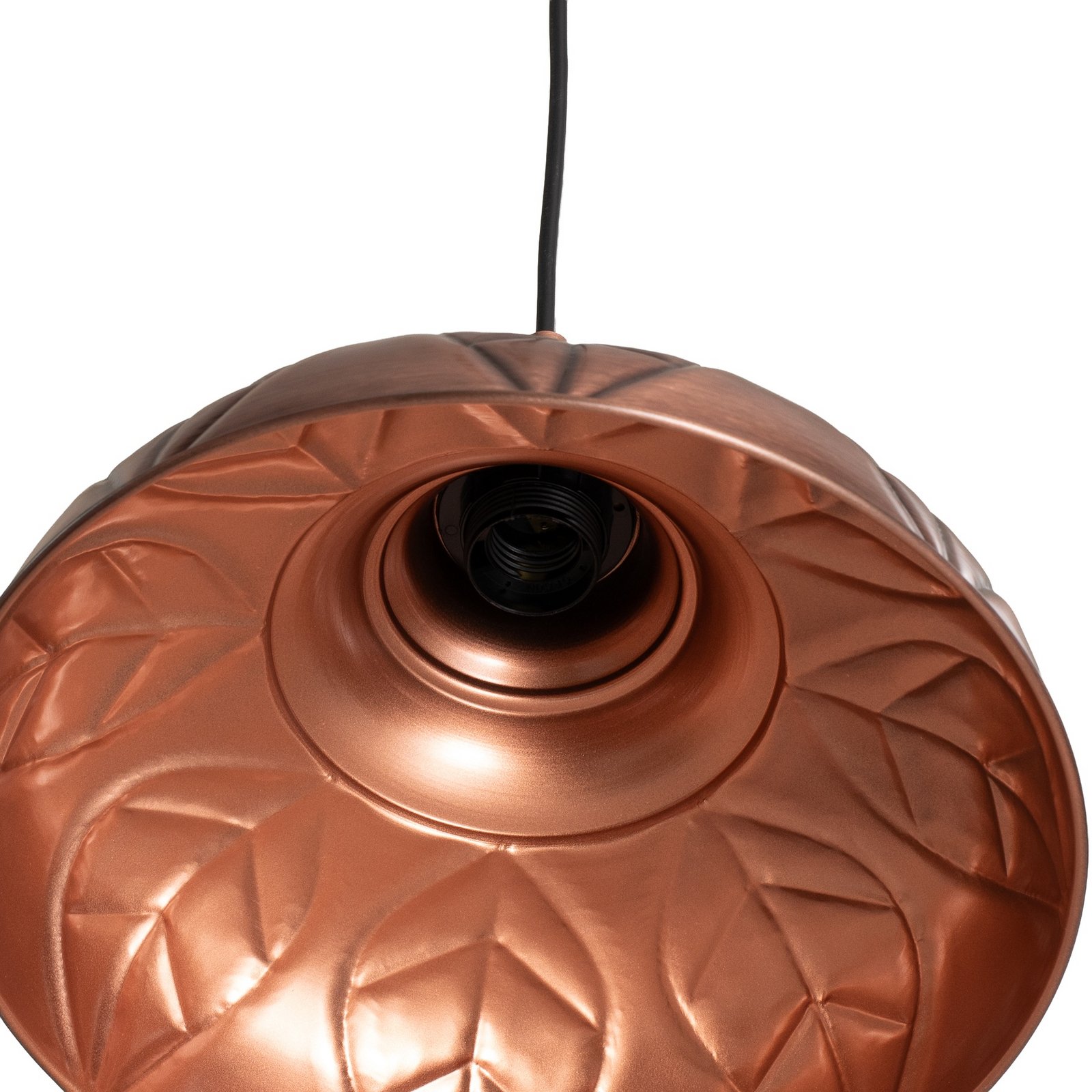 Candeeiro suspenso Saglam, cobre, metal, Ø 32 cm, E27 Candeeiro suspenso Saglam, cobre, metal, Ø 32 cm, E27