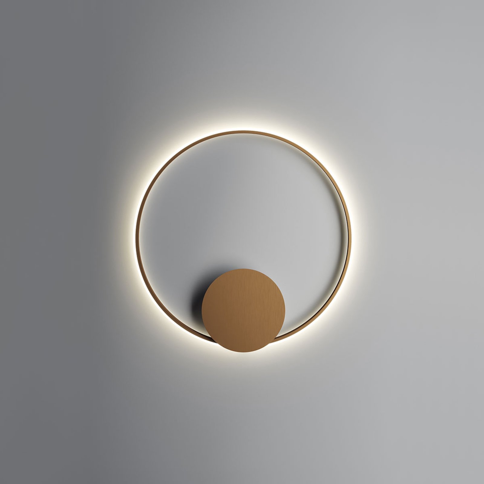 Fabbian Olympic LED fali lámpa 3,000K Ø80cm bronz színben