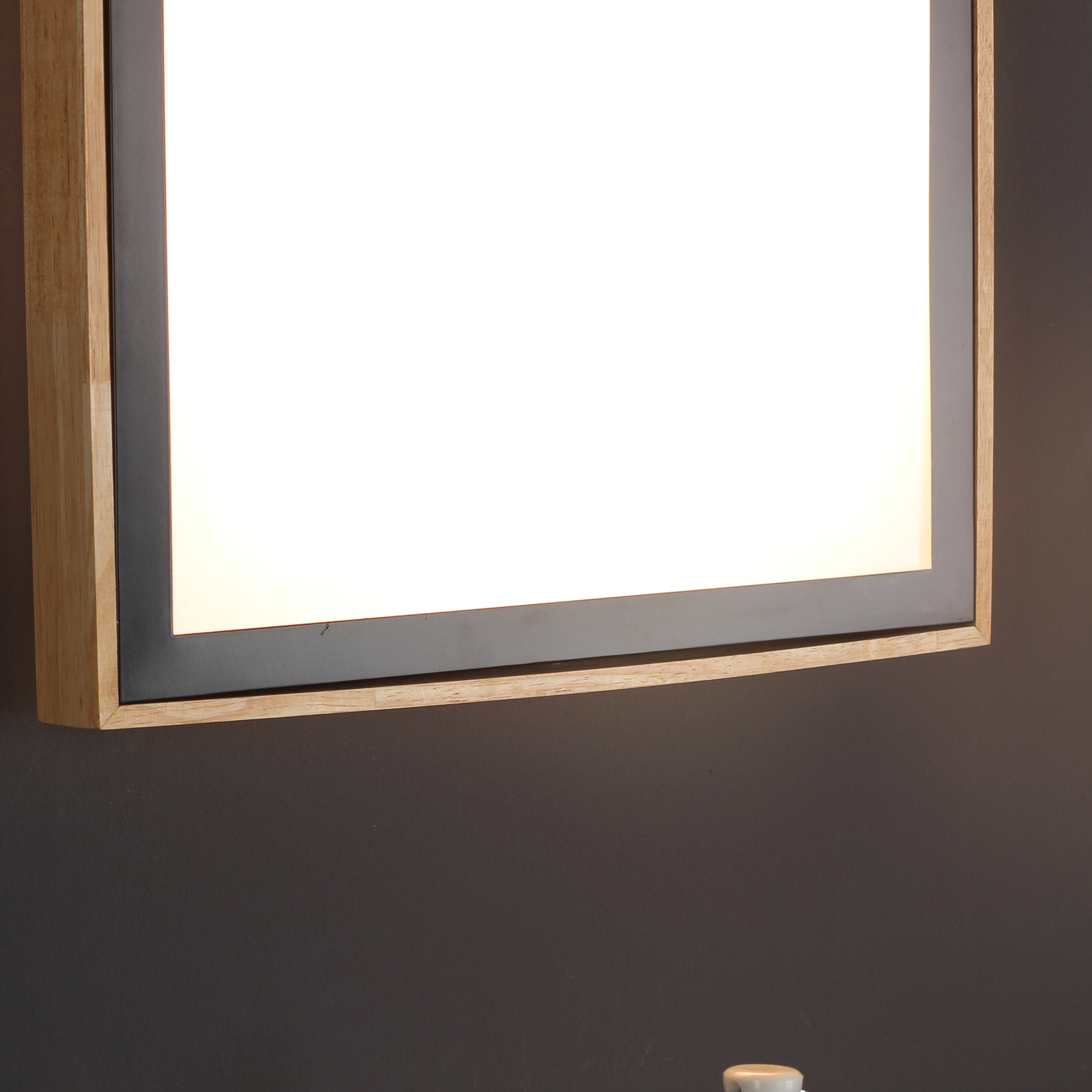 LED-taklampa Solstar kantig 39 x 39 cm