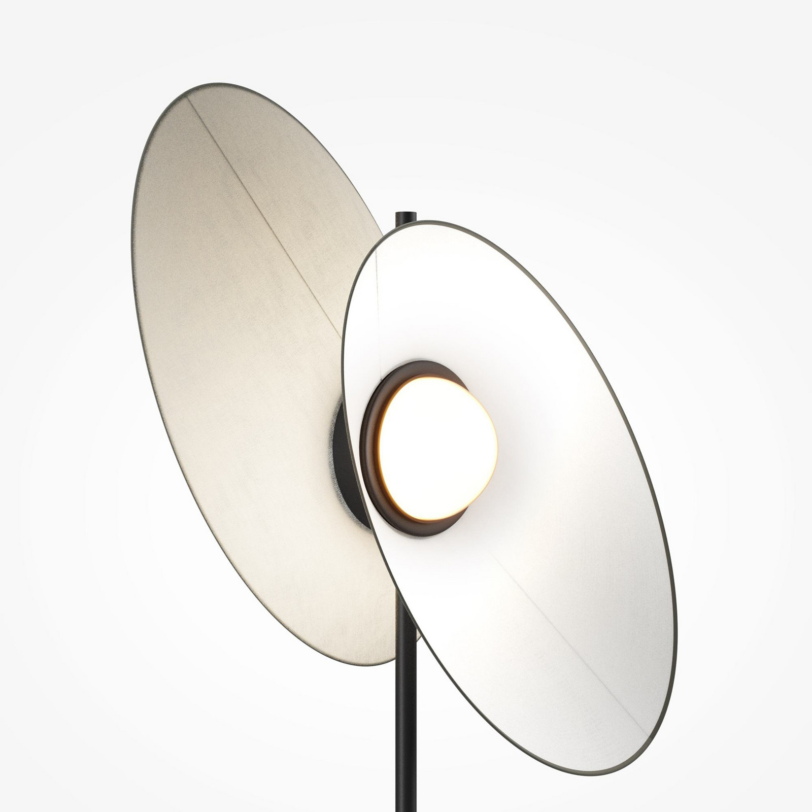 Maytoni Evolution LED lampadar LED alb/negru înălțime 158 cm - Camera de zi / sufragerie - design - alb negru - Plastic