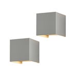 Arcchio wandlamp Zuzana, set van 2, wit, G9, 10 cm breed